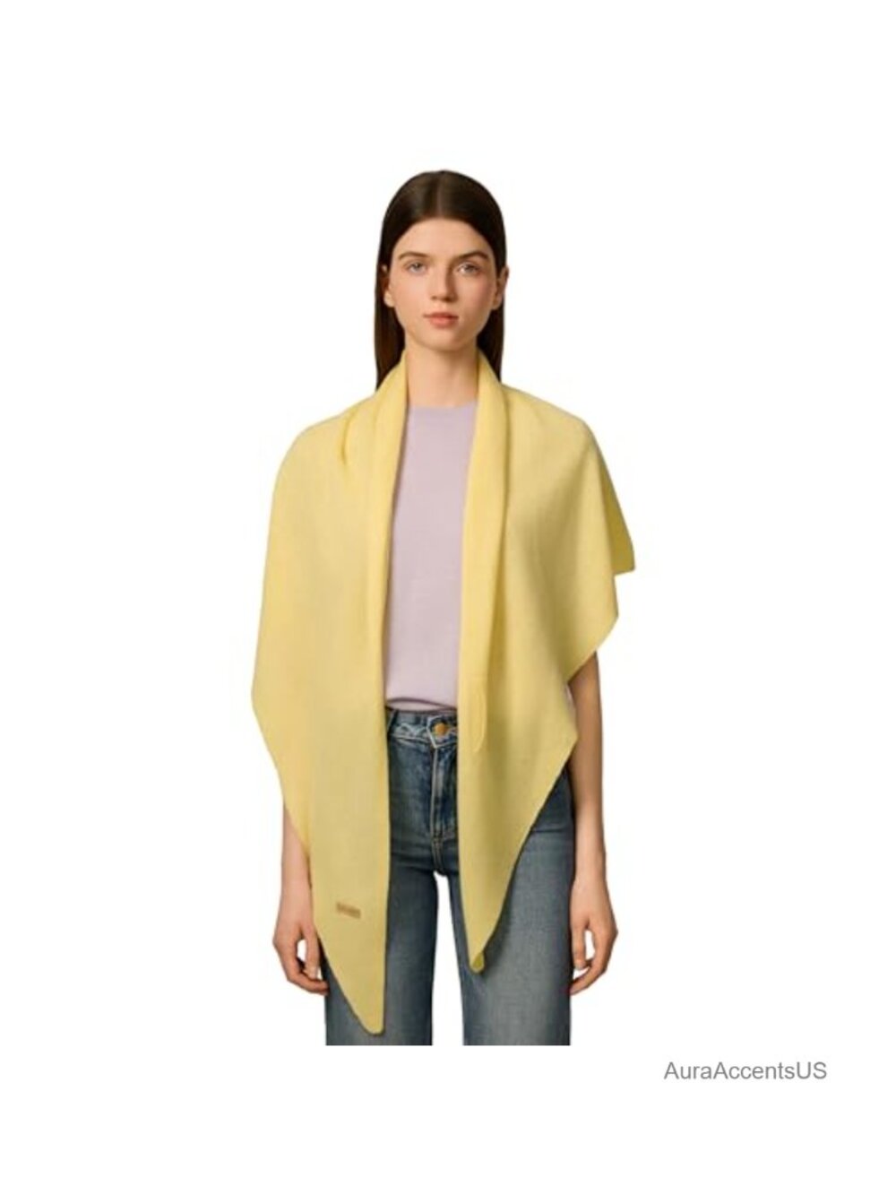 Cashmere Wool Blend Shawl Wrap Pashmina Triangle Scarf Women